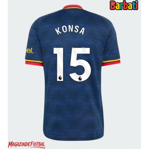 Arsenal Ezri Konsa #15 Tricou Fotbal Replică 2026-27 Barbati Deplasare Arsenal Ezri Konsa #15 Tricou Fotbal Replică 2026-27 Barbati Deplasare